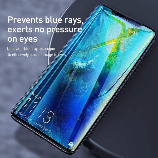 Baseus 2pcs 0.15mm Ultra Thin Screen Protector For Huawei Mate 20 Pro Soft Film Full Coverage Explosion Proof Protective Film (2 pcs Soft Film For Mate 20 Pro)