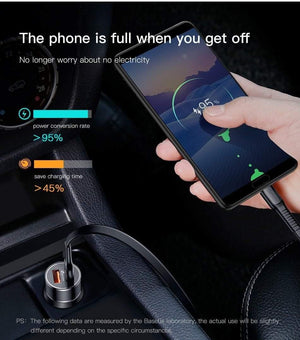 Planet Gates Baseus 3.4A Car Charger for iPhone Samsung Xiaomi Dual USB Mobile Phone Charger for Auto Tablet Travel Adapter Car Phone Charger