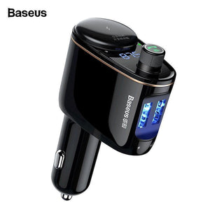 Planet Gates Baseus 3.4A Dual USB Car Charger For iPhone Bluetooth FM Transmitter Car Kit MP3 Player FM Modulator Fast Mobile Phone Charger