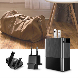 Baseus 3 Port USB Charger 3 in1 Triple EU US UK Plug 2.4A Travel Wall Charger Adapter Portable USB Phone Charger (3-in-1 USB CHARGER)