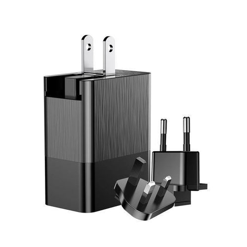 Planet Gates Baseus 3 Port USB Charger 3in1 Triple EU US UK Plug 2.4A Travel Wall Charger Adapter for iPhone Samsung Xiaomi Phone USB Charger