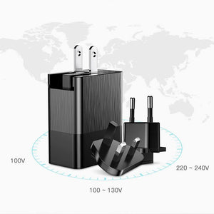Planet Gates Baseus 3 Port USB Charger 3in1 Triple EU US UK Plug 2.4A Travel Wall Charger Adapter for iPhone Samsung Xiaomi Phone USB Charger