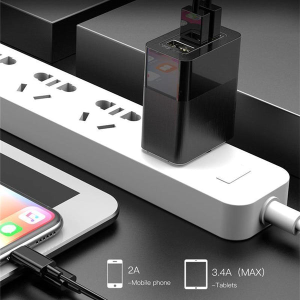Planet Gates Baseus 3 Port USB Charger 3in1 Triple EU US UK Plug 2.4A Travel Wall Charger Adapter for iPhone Samsung Xiaomi Phone USB Charger