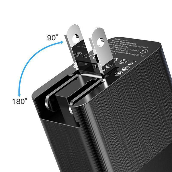 Planet Gates Baseus 3 Port USB Charger 3in1 Triple EU US UK Plug 2.4A Travel Wall Charger Adapter for iPhone Samsung Xiaomi Phone USB Charger