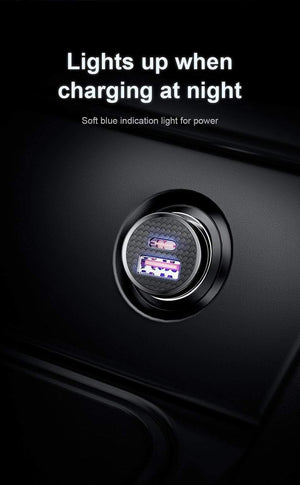 Planet Gates Baseus 30W Quick Charge 4.0 3.0 Car Charger For Samsung Huawei Supercharge SCP USB Type C PD 3.0 Fast Charging Car Phone Charger