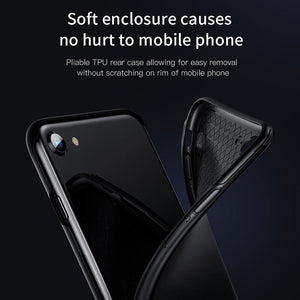 Planet Gates Baseus 360 Full Body Hard PC Case For iPhone 8 7 Plus Cover Tempered Glass+TPU Back Cover Protective Case For iPhone 8Plus 7Plus