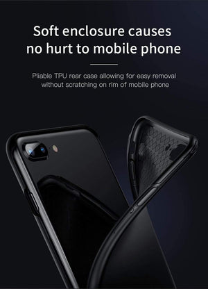 Planet Gates Baseus 360 Full Body Hard PC Case For iPhone 8 7 Plus Cover Tempered Glass+TPU Back Cover Protective Case For iPhone 8Plus 7Plus