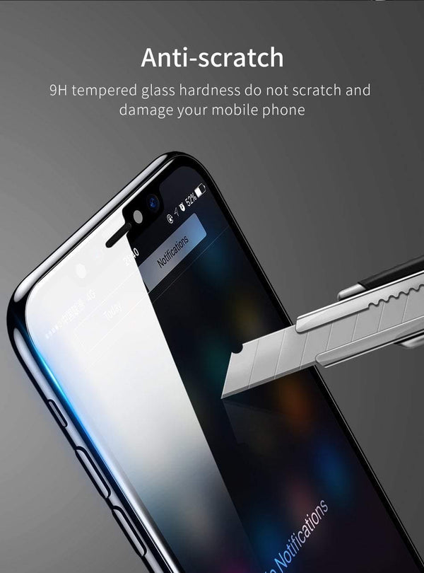 Planet Gates Baseus 3D Full Screen Protective Glass For iPhone X Screen Protector Front Film + Back Cover Glass For iPhone X Tempered Glass