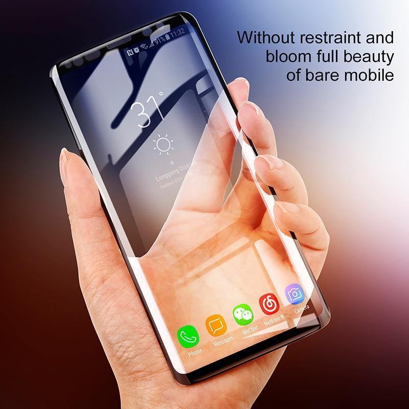 Planet Gates Black / For Galaxy S9 Baseus 3D Screen Protector Tempered Glass For Samsung Galaxy S9 S9 Plus Full Cover Toughened Protective Glass Film For Galaxy S9