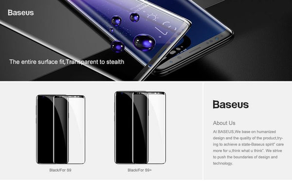 Planet Gates Baseus 3D Surface Screen Protector For Samsung Galaxy S9 S9+ Ultra Thin Full Coverage Tempered Glass For Samsung S9 S9 Plus