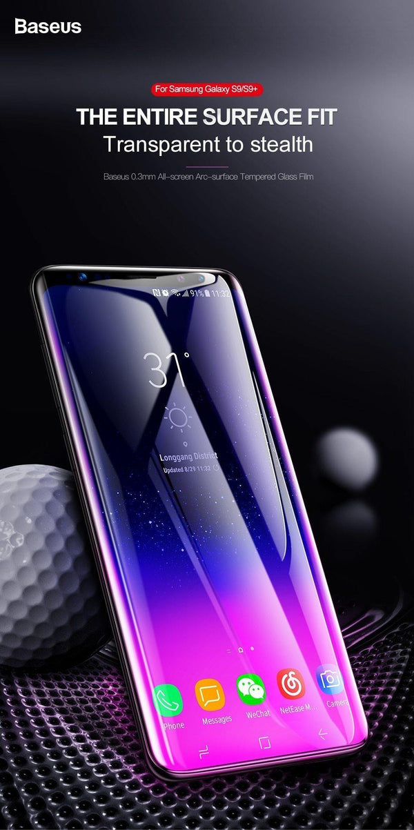 Planet Gates Baseus 3D Surface Tempered Glass For Samsung S9 S9 Plus Full Coverage Screen Protector For Samsung Galaxy S9 S9 Plus Glass