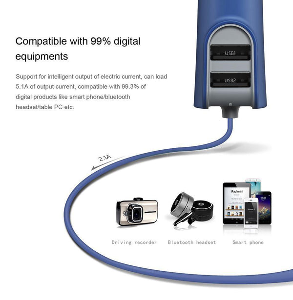 Planet Gates Baseus 3in1 5.5A USB Car Charger For iPhone X 8 Samsung Mobile Phone Charger 3 Ports USB Fast Car Charger & 1m Cable For iPhone
