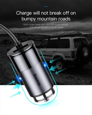 Planet Gates Baseus 4 USB Fast Car Charger For iPhone iPad Samsung Tablet Mobile Phone Charger 5V 5.5A Car USB Charger Car-Charger