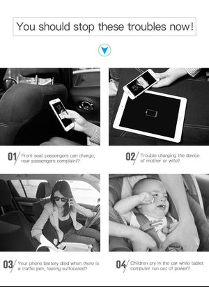 Planet Gates Baseus 4 USB Fast Car Charger For iPhone iPad Samsung Tablet Mobile Phone Charger 5V 5.5A Car USB Charger Car-Charger