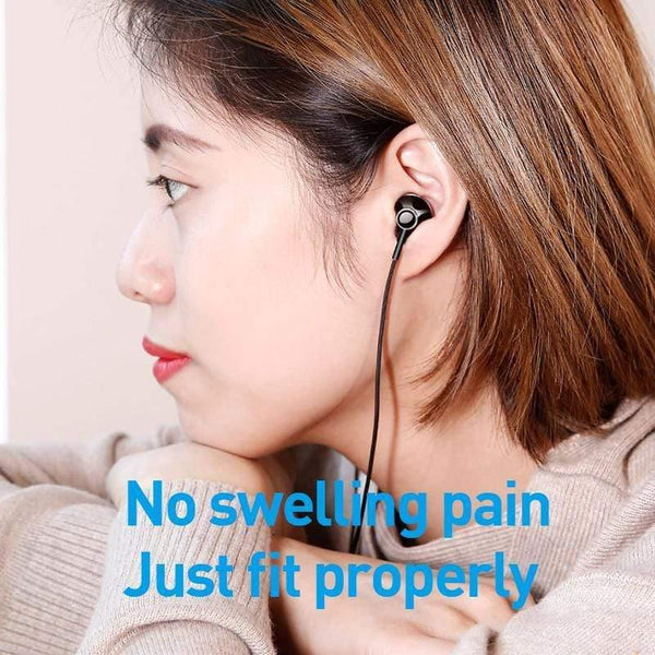 Baseus 6D Stereo In-ear Earphone Headphones Wired Control Bass Sound Earbuds for Xiaomi 3.5mm Type c Earphones