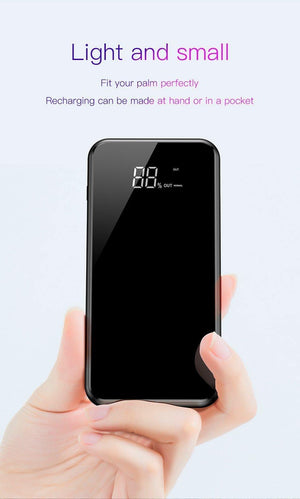 Planet Gates Baseus 8000mAh QI Wireless Charger Power Bank For iPhone XS Max Xiaomi LCD Dual USB External Battery Wireless Charging Powerbank
