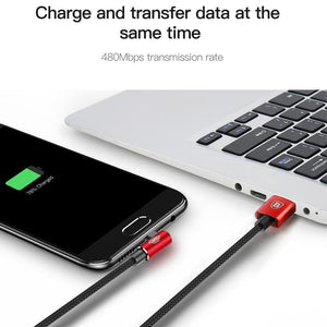 Planet Gates Baseus 90 Degree Micro USB Cable Fast Charging Charger Data Cord Microusb Cable For Samsung Xiaomi Android Mobilie Phone Cables