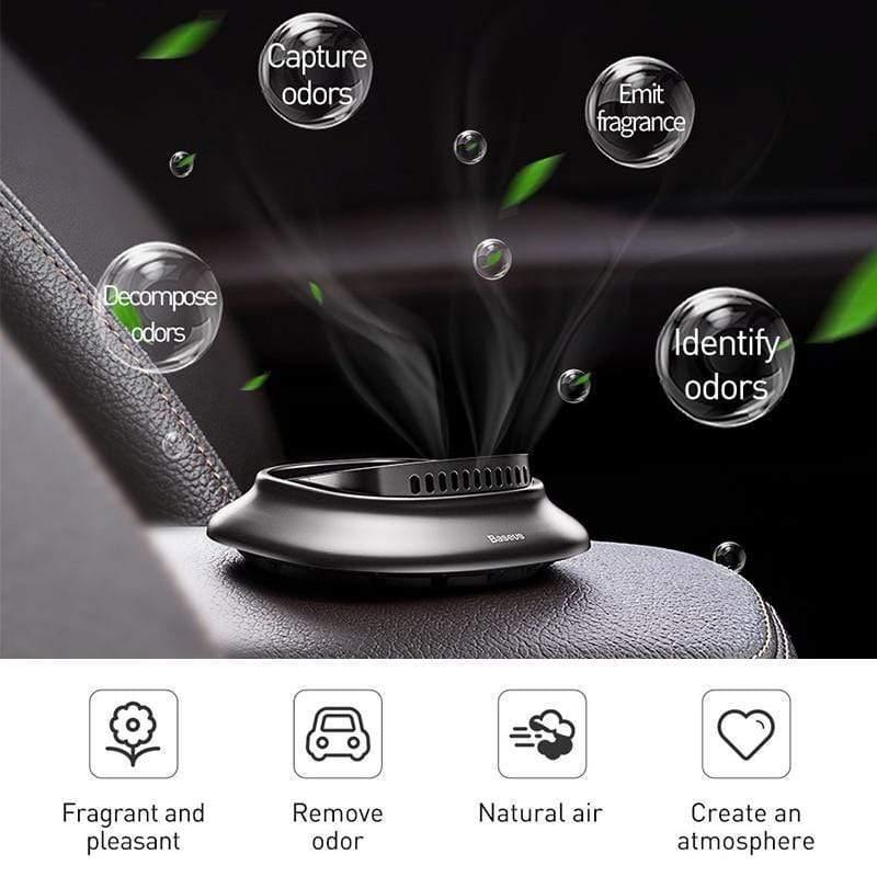Baseus Alloy Car Air Freshener Perfume Fragrance Auto Aroma Diffuser Aromatherapy Solid Air Outlet Dashboard Perfume Holder