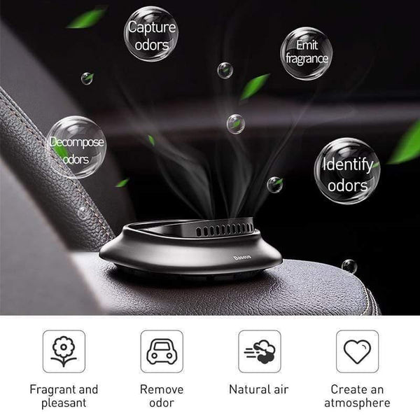 Baseus Alloy Car Air Freshener Perfume Fragrance Auto Aroma Diffuser Aromatherapy Solid Air Outlet Dashboard Perfume Holder