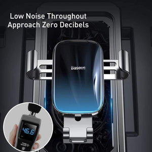 Baseus Alloy Car Phone Holder Universal Mobile Phone Holder in Car Air Vent Mount Clip Stand for Smart Phone Gravity Bracket