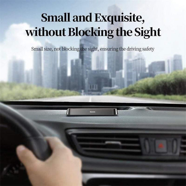 Baseus Alloy Car Temporary Parking Card Wooden Mobile Phone Number Card Magnet Flip Telephone Numbers Car Interior Accessories