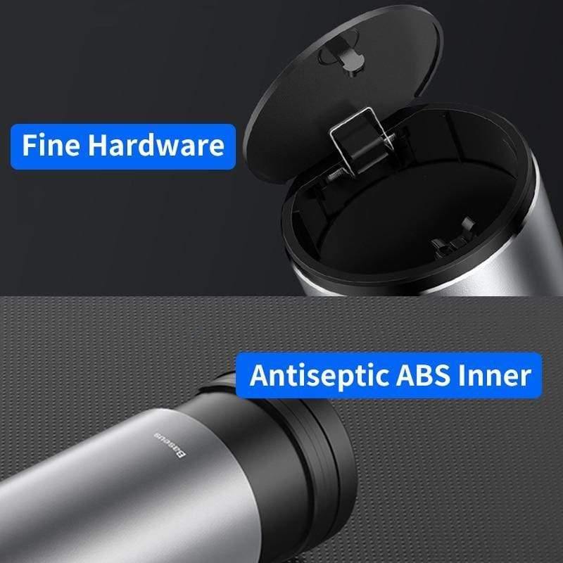 Baseus Alloy Car Trash Can Auto Organizer Storage Bag Car Garbage Bin Ashtray Dust Case Holder Auto Accessories