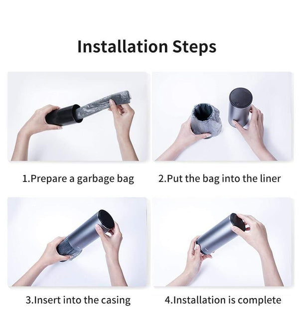 Baseus Alloy Car Trash Can Auto Organizer Storage Bag Car Garbage Bin Ashtray Dust Case Holder Auto Accessories