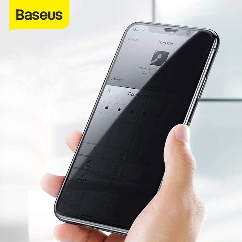 Baseus Anti Glare Protective Glass For iPhone XR Xs Max Screen Protector 0.3mm 3D Full Coverage Tempered Glass For iPhone X Xs