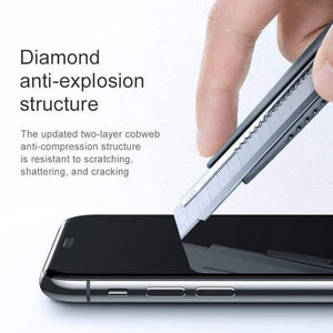 Baseus Anti Glare Protective Glass For iPhone XR Xs Max Screen Protector 0.3mm 3D Full Coverage Tempered Glass For iPhone X Xs