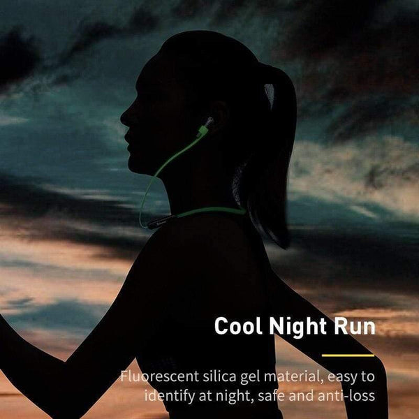 Baseus Anti-lost Neck Strap Wireless Earphone String Rope for Airpods 1/2 Magnetic attraction luminous Anti-loss Lanyard