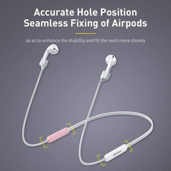 Baseus Anti-lost Neck Strap Wireless Earphone String Rope for Airpods 1/2 Magnetic attraction luminous Anti-loss Lanyard