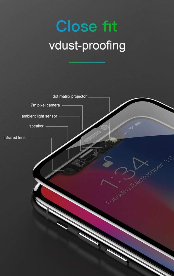 Planet Gates Baseus Anti Spy Screen Protector For iPhone X 0.3mm Full Coverage 9H Tempered Glass For iPhone X Protective Glass Film