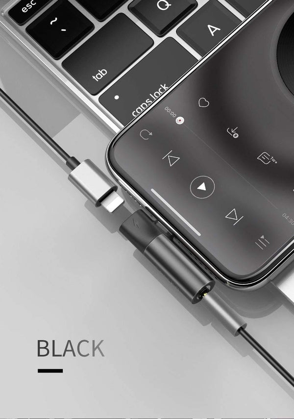 Planet Gates Baseus Audio Aux Adapter For iPhone XS Max XR X 8 7 Plus Splitter For Lightning to 3.5mm Jack Headphone Connector OTG Adapter