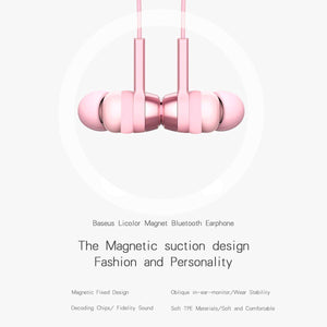 Planet Gates Baseus B11 Magnet Wireless Bluetooth Earphone Sport V4.1 Bluetooth Headset Headphone With Mic Stereo Earbuds For iPhone Xiaomi