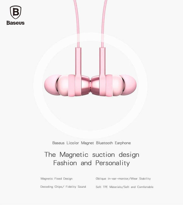 Planet Gates Baseus B11 Magnet Wireless Bluetooth Earphone Sport V4.1 Bluetooth Headset Headphone With Mic Stereo Earbuds For iPhone Xiaomi