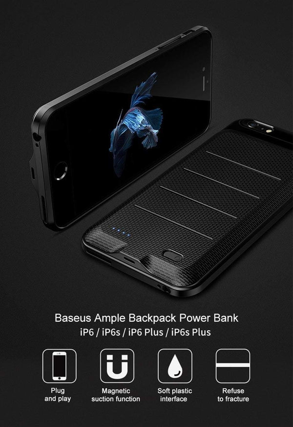 Planet Gates Baseus Battery Case For iPhone 6 Plus 6s Plus Powerbank Charger Case For iPhone 6S Plus Battery Charging Case Power Bank Case