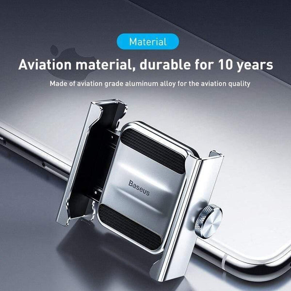 Baseus Bike Phone Holder Universal Motorcycle Bicycle Mobile Phone Stand Handlebar Rear View Mirror Clip Phone Holder Bracket