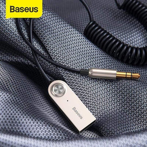 Baseus Bluetooth Transmitter Wireless Bluetooth Receiver 5.0 Car AUX 3.5mm Bluetooth Adapter Audio Cable For Speaker Headphones