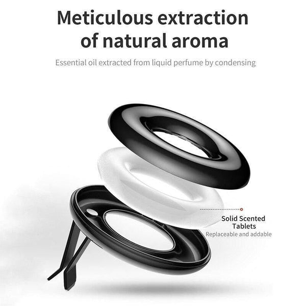 Baseus Car Air Freshener Auto Outlet Perfume Diffuser Car Air Conditioning Clip Solid Perfume Auto Interior Accessories (black)