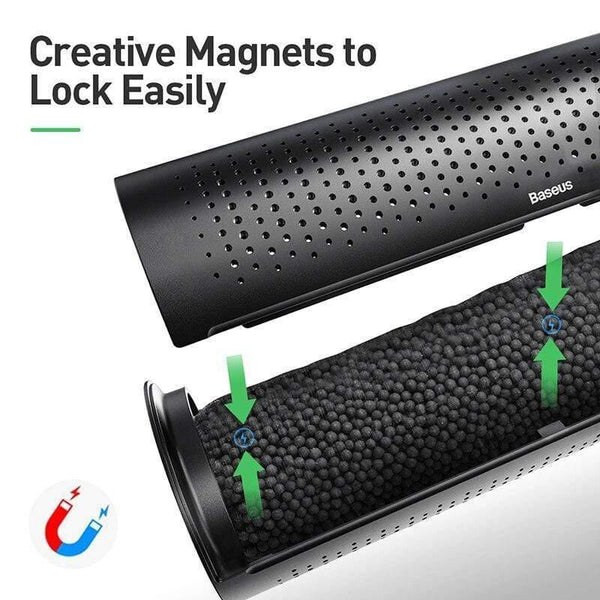 Baseus Car Air Purifier Vehicle Air Cleaner Air Freshener Auto Mist Maker Pm2.5 Eliminator Activated Carbon Crystal Purifying