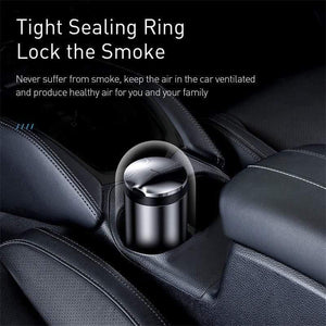 Baseus Car Ashtray Portable LED Light Cigarette Smoke Ashes Holder for Car Flame Retardant High Quality Ash tray Car Accessories