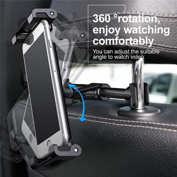 Planet Gates Baseus Car Back Seat Headrest Mount Holder For iPad 4.7-12.9 inch 360 Rotation Universal Tablet PC Auto Car Phone Holder Stand
