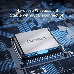 Baseus Car Charger for Mobile Phone FM Transmitter Aux Modulator Bluetooth 5.0 Handsfree Audio MP3 Player Dual USB Car Charger (Black)