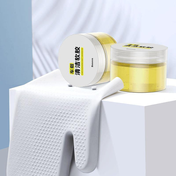 Baseus Car Cleaner Glue Gum Air Vent Outlet Dashboard Cleaning Tool Dust Dirt Keyboard Clean Vacuum Cleaner Soft Gel (Rubber and Gloves)