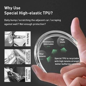 Baseus Car Door Guard Edge Corner Protector Guards Buffer Trim Molding Protection Strip Scratch Protector Car Door Crash Bar