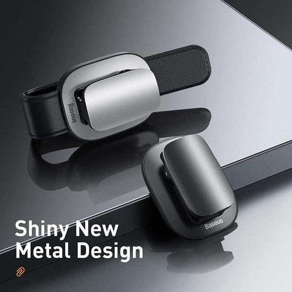 Baseus Car Glasses Case Auto Sun Visor Glasses Holder Sunglasses Clip Card Ticket Holder Pen Case Clip Box Universal Accessories