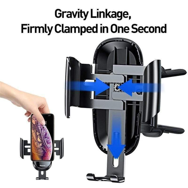 Baseus Car Holder For Phone 360 Degree Air Vent Mount Car Phone Holder Stand For iPhone 11 Samsung Gravity Mobile Phone Holder
