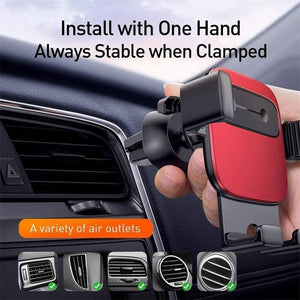 Baseus Car Holder for Phone Gravity Mobile Phone Stand Support Holder in Car Air Vent Mount for iPhone Samsung Car Phone Holder