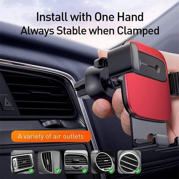 Baseus Car Holder for Phone Gravity Mobile Phone Stand Support Holder in Car Air Vent Mount for iPhone Samsung Car Phone Holder