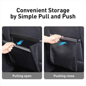 Baseus Car Organizer Car Trunk PU Leather Back Seat Storage Bag Auto Cargo Storage Box Universal For Cars Luggage Travel Pocket